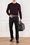 Corneliani  - 100% шерсть. Цвет: бордовый. Страна производитель: Италия. Уход: специализированная чистка - фото 7