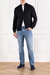 Corneliani  - 90% вовна, 10% кашемір. Колір: синій. блискавка. Країна виробник: Італія. Догляд: спеціалізоване чищення - фото 7