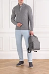 Corneliani  - 90% шерсть, 10% кашемир. Цвет: серый. пуговицы. Страна производитель: Италия. Уход: специализированная чистка - фото 7