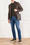 Corneliani  - рельефный рубчик. 100% шерсть. Цвет: зеленый. пуговицы. Страна производитель: Италия. Уход: специализированная чистка - фото 7