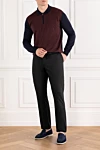 Corneliani  - узор ромбы. 100% шерсть. молния. Страна производитель: Италия. Уход: специализированная чистка - фото 7