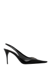 Saint Laurent  - round metal plate with Saint Laurent engraving on the insole. 100% genuine leather. leather sole. Fastener: lacing. Heel height: 9 CM. Country of manufacture: Italy. Care: specialized cleaning - photo 7