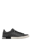 Dolce & Gabbana  - jacquard logo motif. 20% polyurethane, 20% genuine leather, 50% cotton. rubber sole. Fastener: lacing. Country of manufacture: Italy. Care: specialized cleaning - photo 5