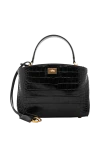 Balenciaga  - тиснение под крокодила. 100% телячья кожа. Размеры: Д23 x В17 x Ш10 см. Длина ремня: съемный ремень через плечо (высота: 69 см). Длина ручки: одна ручка для переноски в руке (высота: 12 см). 2 плоских кармана сзади. поворотный замок. Страна производитель: Италия. Уход: специализированная чистка - фото 5