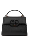 Valentino  - 100% натуральна шкіра. Довжина ременя: шкіряний плечовий ремінь з регульованим ланцюжком. кишеня на блискавці. магнітна застібка зі шкіряним логотипом. Країна виробник: Італія. Догляд: спеціалізоване чищення - фото 5