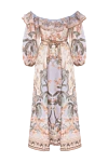  Zimmermann - blue floral pattern. 100% linen. Color: beige. Fastener: zipper. Country of manufacture: Italy. Care: specialized cleaning - photo 6