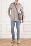 Alessandro Gherardi  - 79% cotton, 21% linen. buttons. Country of manufacture: Italy. Care: specialized cleaning - photo 7