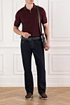 Brioni  - контрастний рядок. 100% бавовна. гудзик, блискавка. дві бічні кишені, дві задні кишені, кишеня для дрібниці. Країна виробник: Італія. Догляд: спеціалізоване чищення - фото 7