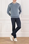Brioni  - 93% cotton, 6% cashmere, 1% elastane. zipper, button. five pockets. Country of manufacture: Italy. Care: specialized cleaning - photo 7