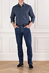 Scissor Scriptor  - 93% cotton, 6% cashmere, 1% elastomer. zipper, button, drawstring. five pockets. . 