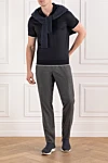 Loro Piana  - 95% шерсть, 5% кашемир. пуговица, молния. два боковых кармана, один задний на пуговице. Страна производитель: Италия. Уход: специализированная чистка - фото 7