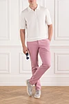 PT01 (Pantaloni Torino)  - 64% linen, 34% cotton, 2% elastane. button, zipper. two side pockets, two back pockets. Country of manufacture: Italy. Care: specialized cleaning - photo 7
