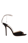  Jimmy Choo - украшение из кристаллической цепочки. 100% натуральная замша. Высота каблука: 100 мм. Страна производитель: Италия. Уход: специализированная чистка - фото 6