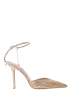  Jimmy Choo - hot fix crystals. 100% satin, genuine leather. Heel height: 100 mm. Country of manufacture: Italy. Care: specialized cleaning - photo 6