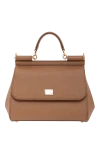  Dolce & Gabbana - пластини з логотипом. 100% теляча шкіра . Розміри: 26 x 21 x 12 см. Довжина ременя: знімний регульований шкіряний ремінь через плече. передній клапан з потайною кнопкою . всередині: кишеня на блискавці та відділення для смартфона.. Країна виробник: Італія. Догляд: спеціалізоване чищення - фото 6