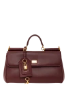 Dolce & Gabbana  - винтажная латунная деталь. 100% телячья кожа . Размеры: В 20 x Ш 30 x Г 13 см. Длина ремня: съемный регулируемый кожаный ремень через плечо. внутри карман на молнии. Страна производитель: Италия. Уход: специализированная чистка - фото 7