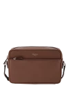  Serapian - Italian embossed calfskin. Dimensions: 25x17x7 cm. front pocket with zipper, flat pocket. Strap length: non-removable adjustable shoulder strap. Fastener: zipper. Country of manufacture: Italy. Care: specialized cleaning - photo 6