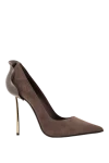  Le Silla - Decoration: signature petal on the heel. Material: 100% genuine suede. Heel height: 120 mm. Country of manufacture: Italy. Care: specialized cleaning - photo 6