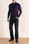 Cesare di Napoli  - Long sleeve. 70% cashmere, 30% silk. Closure: Zipper. Country of manufacture: Italy. Care: specialized cleaning - photo 7