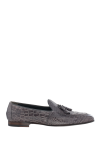  Cesare di Napoli - textured leather, tassels. 100% crocodile skin. Insole: leather. Sole Height: Heel Height 2cm. Country of manufacture: Italy. Care: specialized cleaning - photo 8