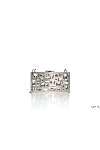 Annabella  - silver, crystals. magnetic clasp. metal. Country of manufacture: Italy. Care: specialized cleaning - photo 7