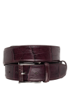  Tardini - Textured leather. 100% crocodile leather. Size: Width 4cm. Buckle. Country of manufacture: Italy. Care: specialized cleaning - photo 6