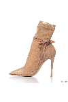  Gianvito Rossi - textured textile, mesh, tie. genuine leather, textile. Heel height: 12 centimeters. Country of manufacture: Italy. Care: specialized cleaning - photo 8