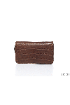  Cesare di Napoli - Textured leather. 100% crocodile skin. Closure: Zipper. 4 compartment. Country of manufacture: Italy. Care: specialized cleaning - photo 8