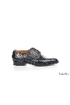  Cesare di Napoli - Textured leather. 100% alligator skin. Lace-up. Interior: Alligator. Insole: Leather. Heel height: 2cm. Outsole: Other materials. Country of manufacture: Italy. Care: specialized cleaning - photo 6