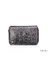 Tardini  - Textured leather, metallic brand logo. 100% alligator skin. Closure: Zipper. Two compartments. Country of manufacture: Italy. Care: specialized cleaning - photo 7