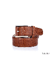 Cesare di Napoli  - Decor: Textured leather. Composition: 100% crocodile leather. Size: Width 4cm. Clasp: Buckle. Country of manufacture: Italy. Care: specialized cleaning - photo 5