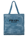  Prada - braided cut, embroidered logo. 100% paper yarn. Country of manufacture: Italy. Care: specialized cleaning - photo 6