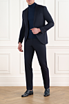Corneliani  - 79% шерсть, 21% шовк. гудзики. дві бічні кишені, одна нагрудна. Країна виробник: Італія. Догляд: спеціалізоване чищення - фото 7