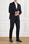  Corneliani - 100% шерсть. гудзики. дві бічні кишені, одна нагрудна. Країна виробник: Італія. Догляд: спеціалізоване чищення - фото 10