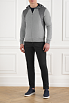 Corneliani  - contrasting inserts. hood. 55% polyamide, 45% cotton. Zipper closure. Camans: two side pockets. Country of manufacture: Italy. Care: specialized cleaning - photo 7