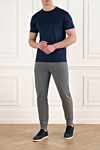 Corneliani  - 100% cotton. Closure: elastic waistband. two side pockets, one back. Country of manufacture: Italy. Care: specialized cleaning - photo 7