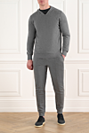 Corneliani  - hood. 85% cotton, 15% cashmere. Zipper closure. Camans: two side pockets. Country of manufacture: Italy. Care: specialized cleaning - photo 7