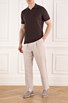 Brunello Cucinelli  - tucks. 56% linen, 44% cotton. two side pockets, two back pockets. Fastener: drawstring. Country of manufacture: Italy. Care: specialized cleaning - photo 7