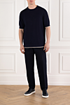 Brunello Cucinelli  - tucks. 54% linen, 46% cotton. Fastener: drawstring, zipper, button. two side pockets, two back pockets. Country of manufacture: Italy. Care: specialized cleaning - photo 7