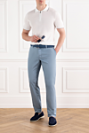 Svevo  - contrast piping. 100% cotton. Color: white. Fastener: zipper. Country of manufacture: Italy. Care: specialized cleaning - photo 5