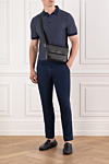 Brioni  - decorative knitting. 100% cotton. Fastener: buttons. Country of manufacture: Italy. Care: specialized cleaning - photo 7
