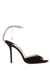  Jimmy Choo - прикраса з кристалічного ланцюжка. 100% натуральна замша. Висота підборів: 100 мм. Країна виробник: Італія. Догляд: спеціалізоване чищення - фото 6