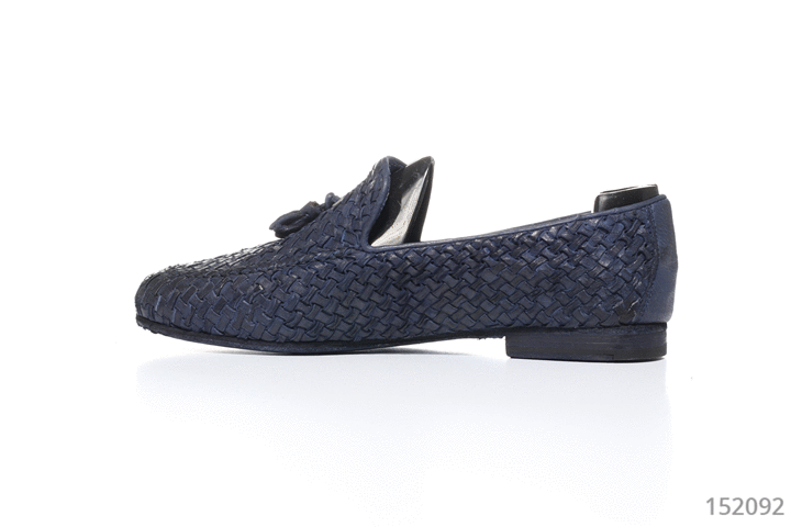 Andrea Ventura Firenze Blue Leather Tassel Loafers Men’s 40 Luxury Italy Andrea Ventura Firenze - Soft emotions - Made in Tuscany main image 3