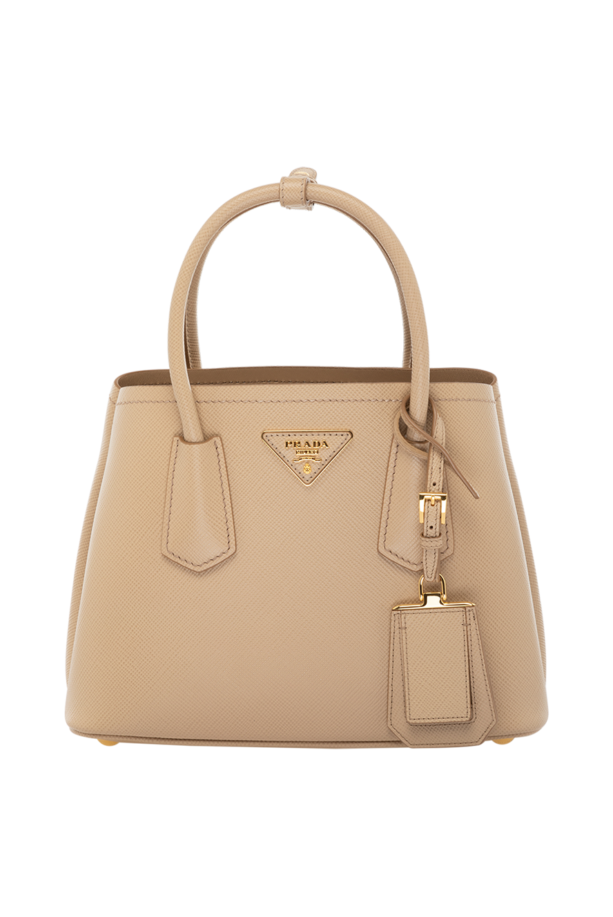 PRADA ゴールド・ リーフ装飾ミュール　37 Prada жіноча бежева сумка зі шкіри з текстурованою поверхнею