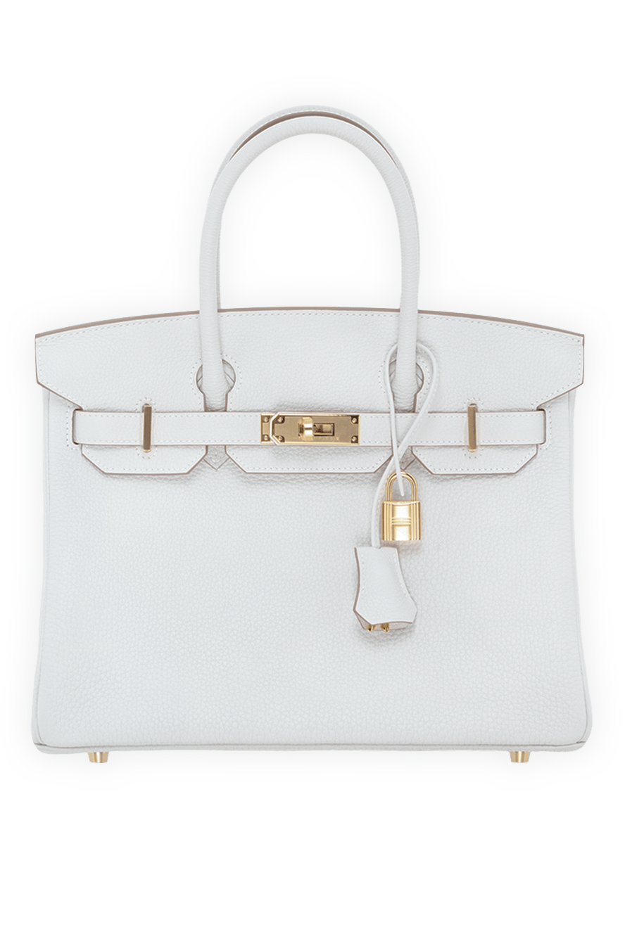 Hermes oz ホワイト Hermes сумка birkin 30 зі шкіри togo біла 186236 — Жіночі сумки в