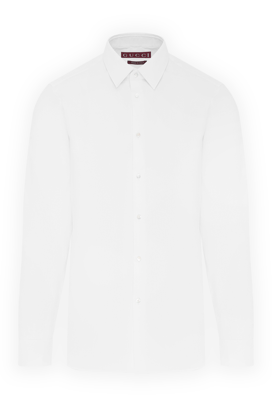 Gucci біла класична сорочка чоловіча 186689 — Чоловічі сорочки в