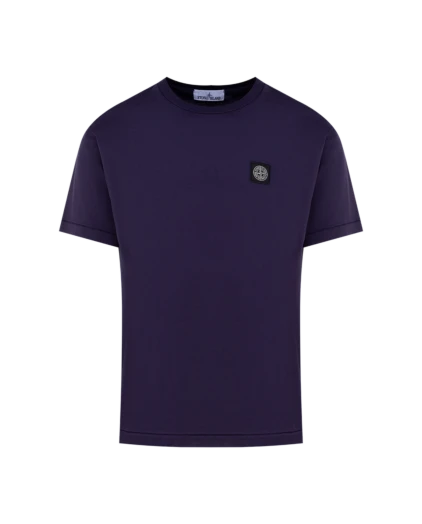 Stone Island футболка з бавовни чоловіча фіолетова 177619 - фото 1