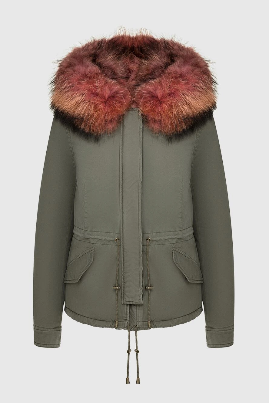 Alessandra Chamonix women's green parka made of cotton and natural fur 138260 - photo 1