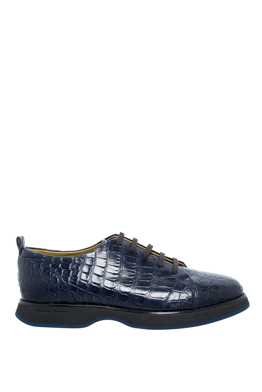Tardini blue alligator leather snickers for men 143139 - photo 1