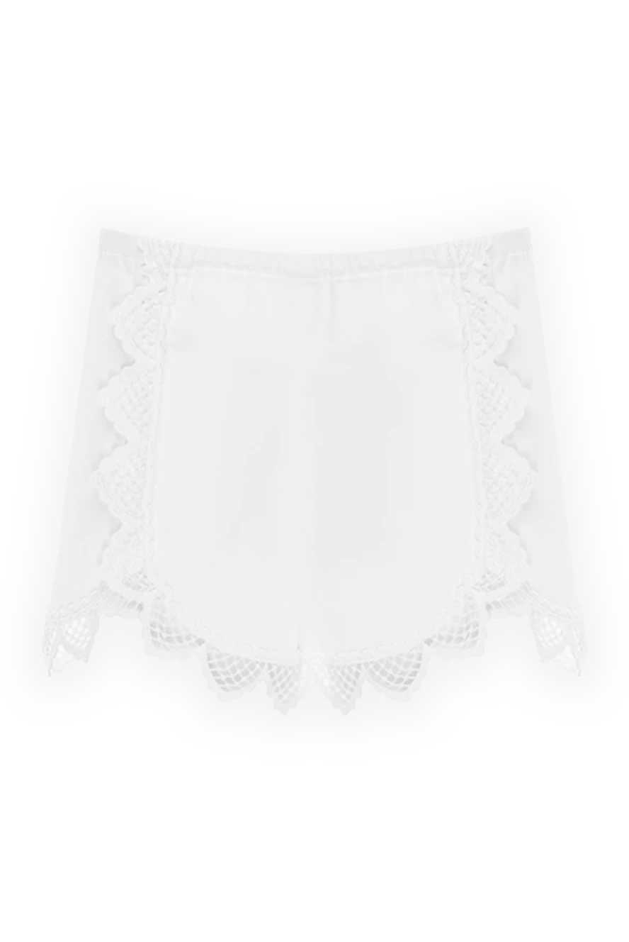 Giamba white cotton shorts for women 143999 - photo 1